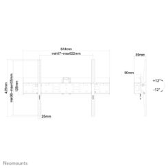 Neomounts LFD-W2640MP TV-beugel wand 37-75" - kantelbaar - Afbeelding 10