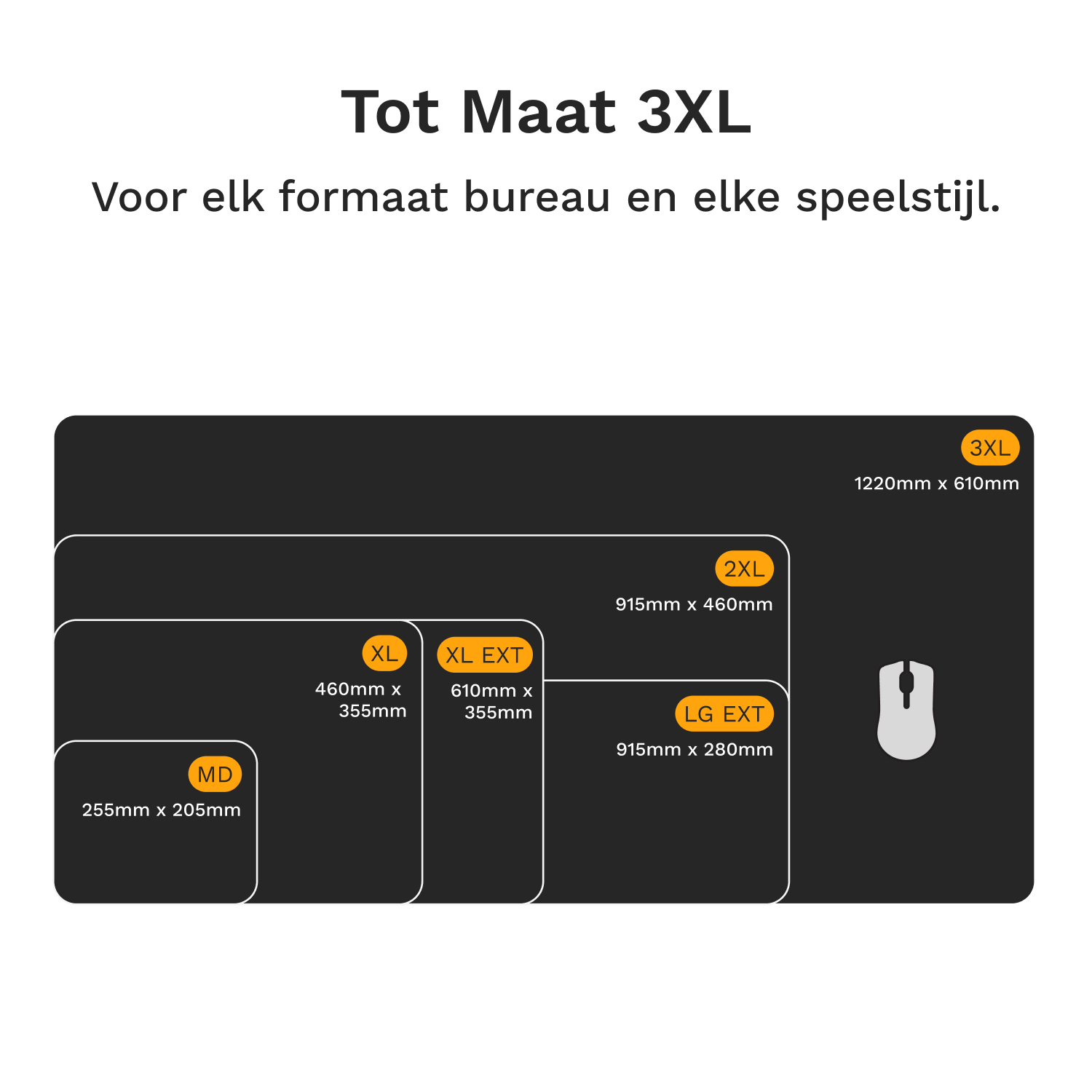 Glorious Gaming GLO-MP2-CLTH-STC-XLE-BLK muismat Game-muismat Zwart - Afbeelding 13