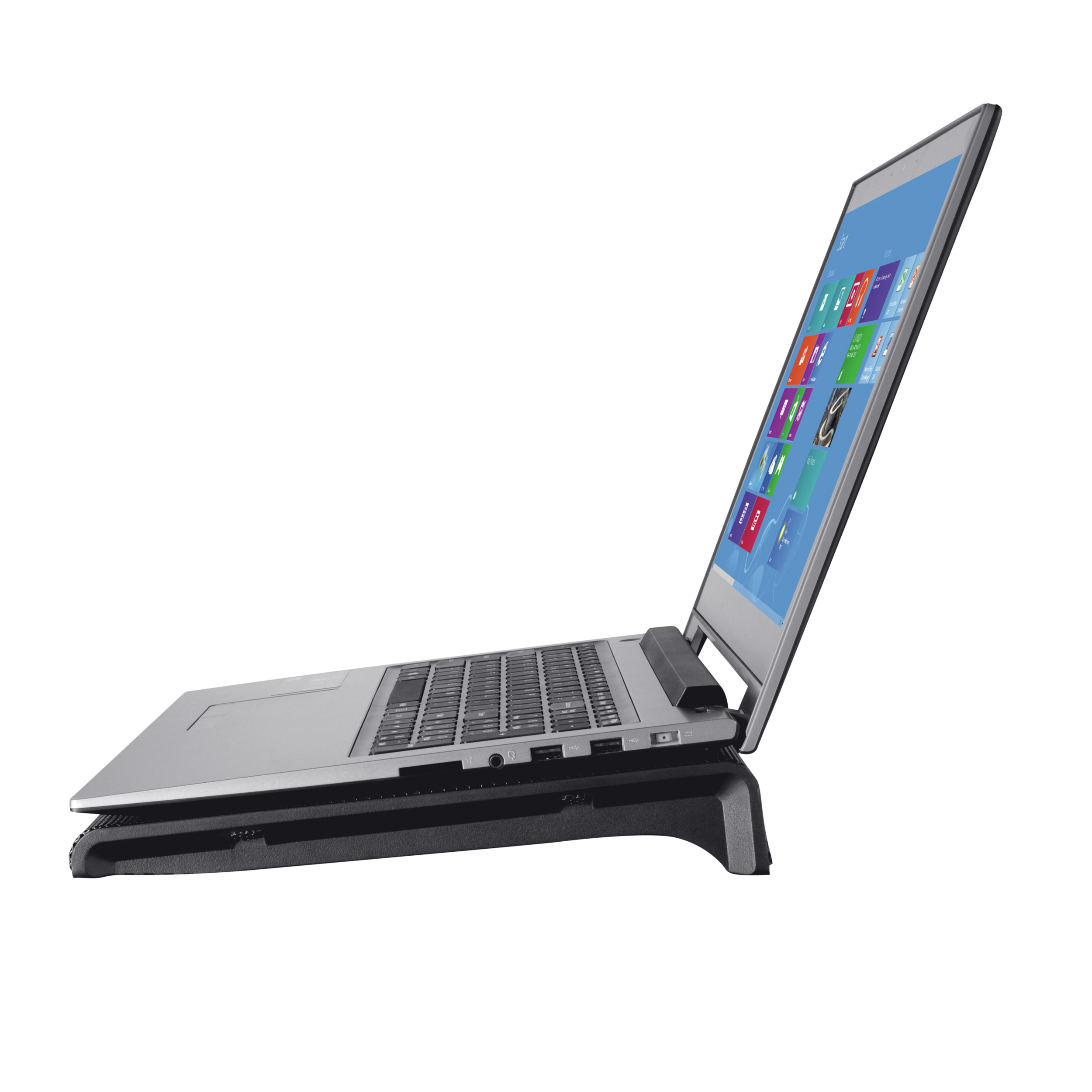 Trust Azul Laptop Cooling Stand - Laptopkoeler – 2 ventilatoren – Voor laptops tot 17,3 inch – Zwart - Afbeelding 4