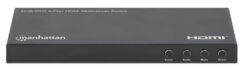 Manhattan HDMI 4K multiviewer/switch met 4 poorten, 4 ingangen naar 1 scherm, 4K@30 Hz, PiP en dual/quad-weergave, knop of afstandsbediening, audio 3,5 mm en Toslink, zwart, 3 jaar garantie - Afbeelding 4