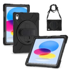 Xccess Survivor All-round Case Apple iPad 10.9 (2022)/iPad 11 (2025) Black (Screenless) - Afbeelding 4