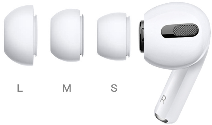 Xccess Silicon Replacement Ear Tips for Airpod Pro 1/2 Size S/M/L (3 Pair) White - Afbeelding 2