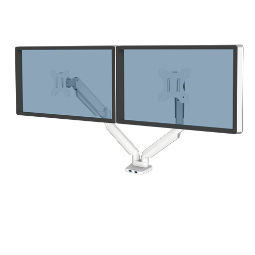 Fellowes Platinum Series dubbele monitorarm - Wit - Afbeelding 2