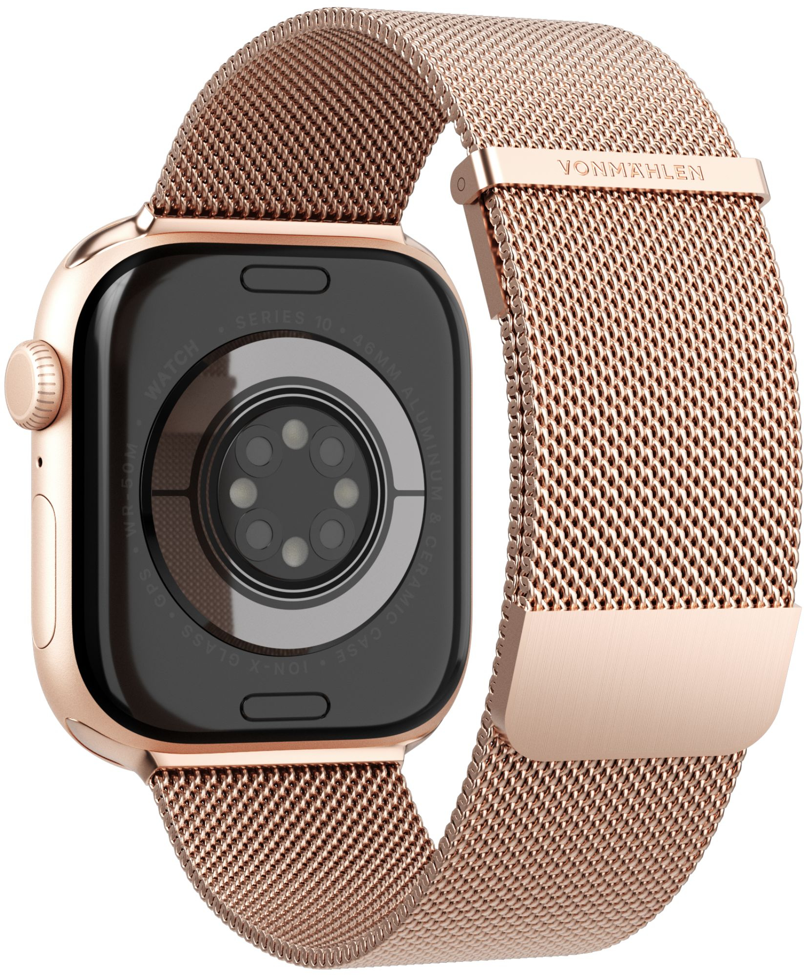 Vonmählen Milanese Loop 2 For Apple Watch 44 - 45 - 46 - 49mm One Size Rose Gold - Afbeelding 4
