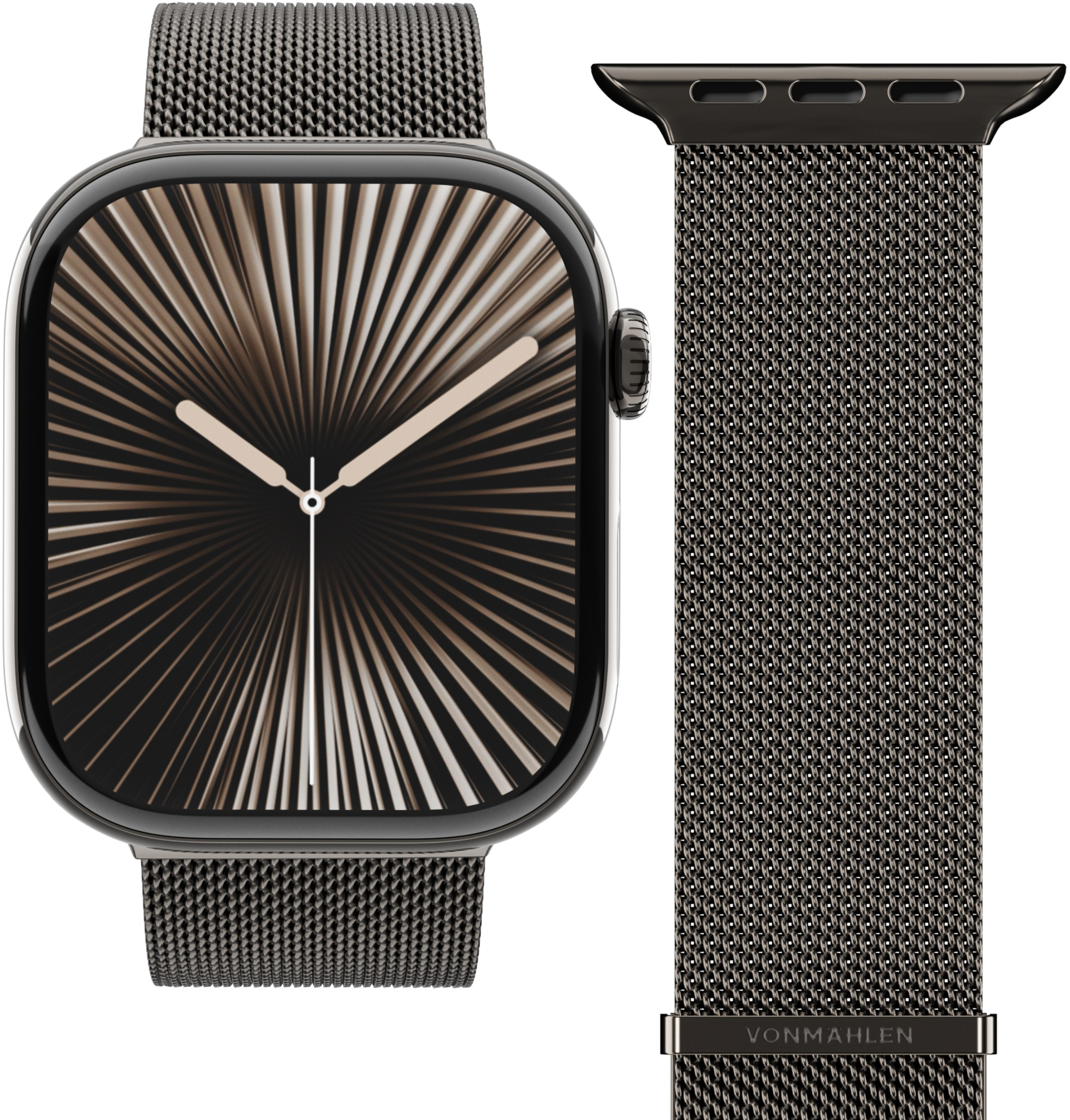 Vonmählen Milanese Loop 2 For Apple Watch 44 - 45 - 46 - 49mm One Size Granite Grey - Afbeelding 2