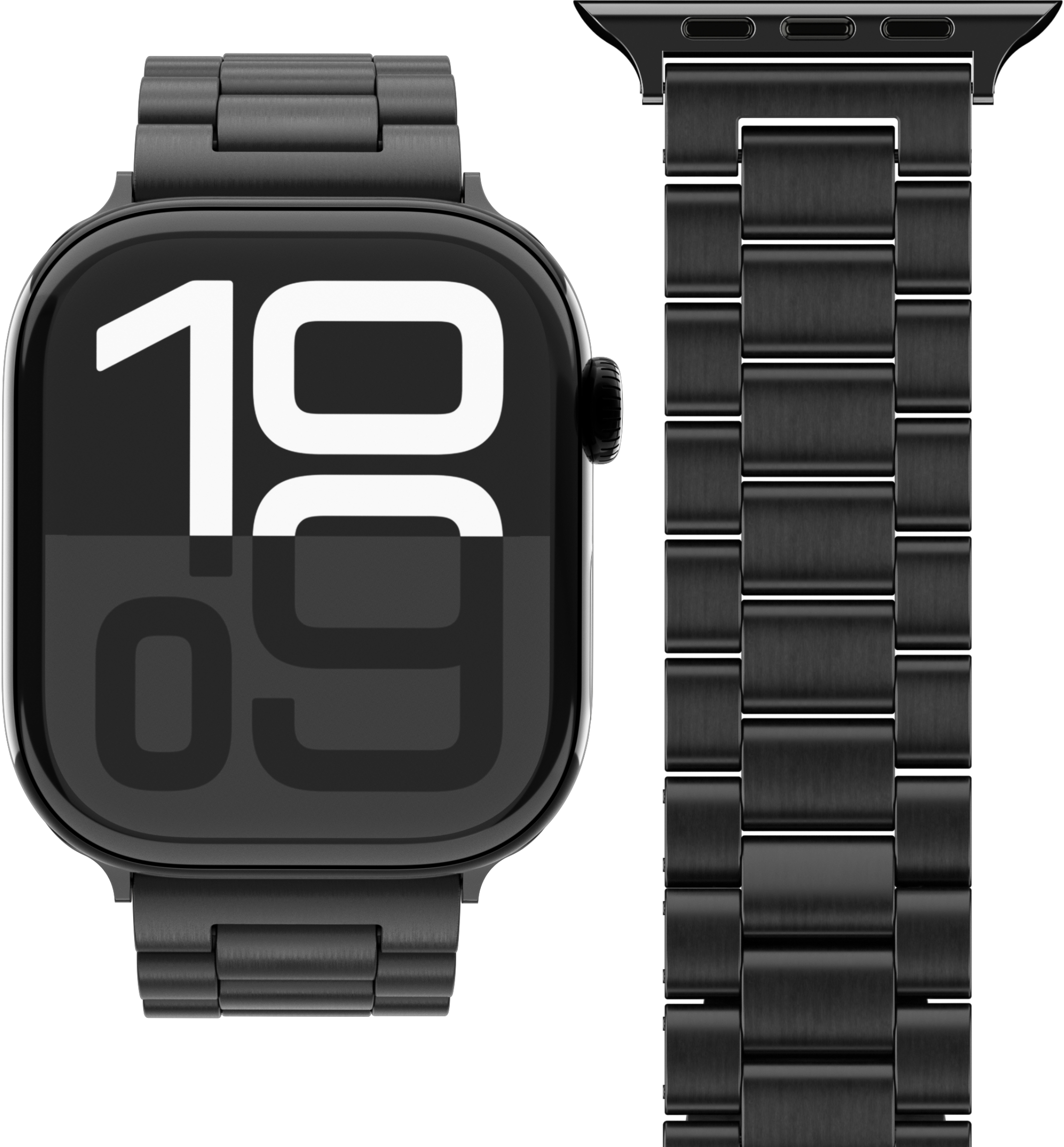 Vonmählen Link Bracelet 2 For Apple Watch 44 - 45 - 46 - 49mm One Size Black