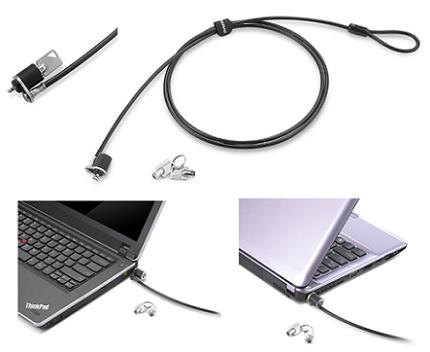 Lenovo 57Y4303 kabelslot Zwart, Zilver 1,52 m - Afbeelding 2