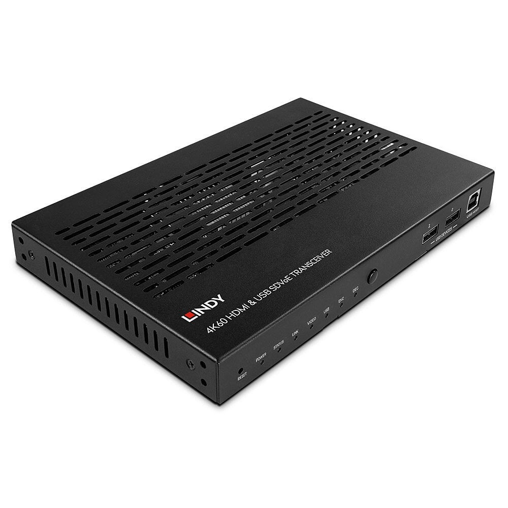 Lindy 38365 audio/video extender AV-zender Zwart