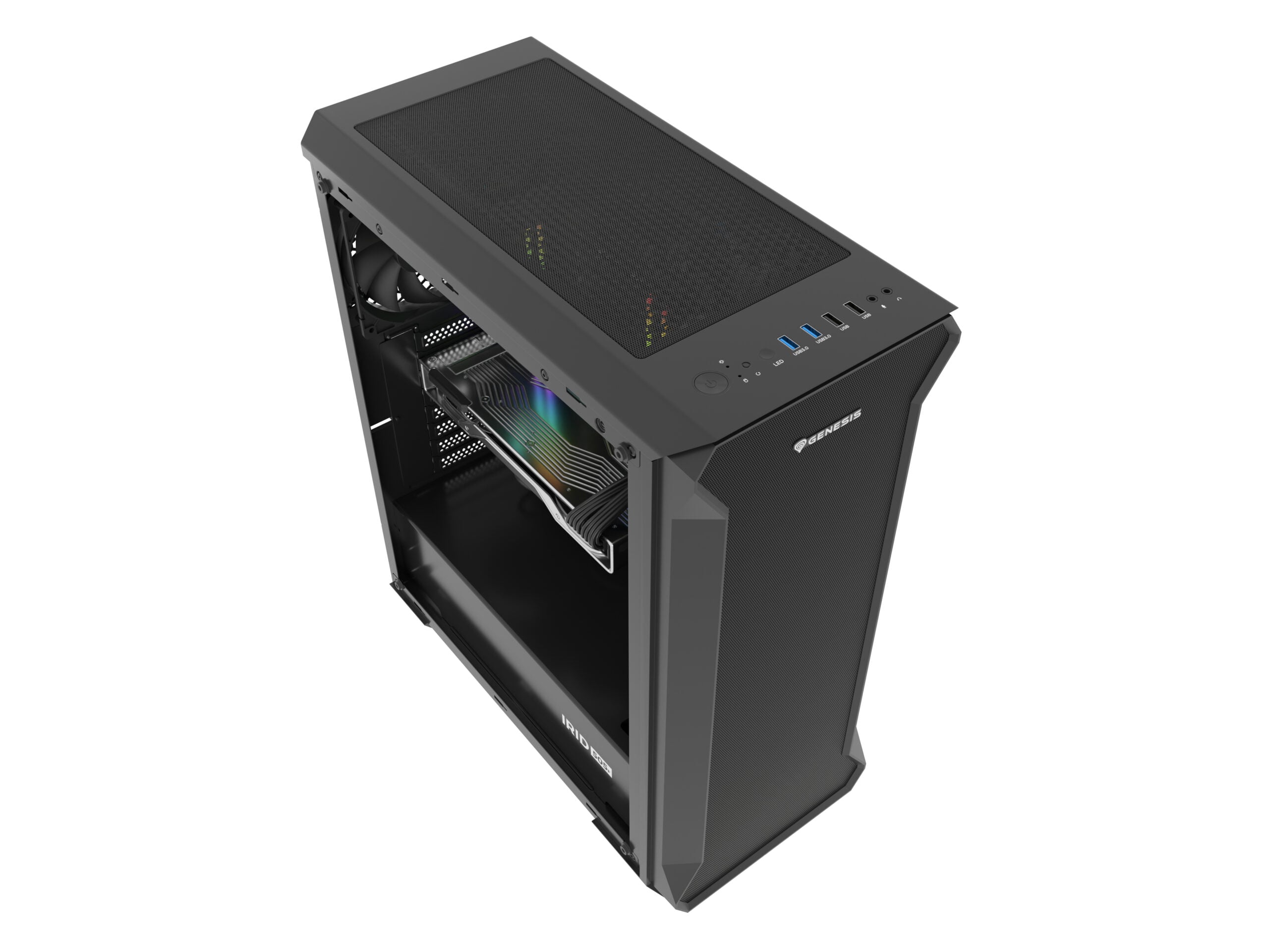 GENESIS Irid 505F Midi Tower Zwart - Afbeelding 14