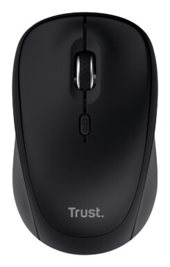 Trust Yvi+ Multi-device Draadloze Muis - RF en Bluetooth muis – Compact ontwerp – 1600 DPI – Zwart - Afbeelding 3