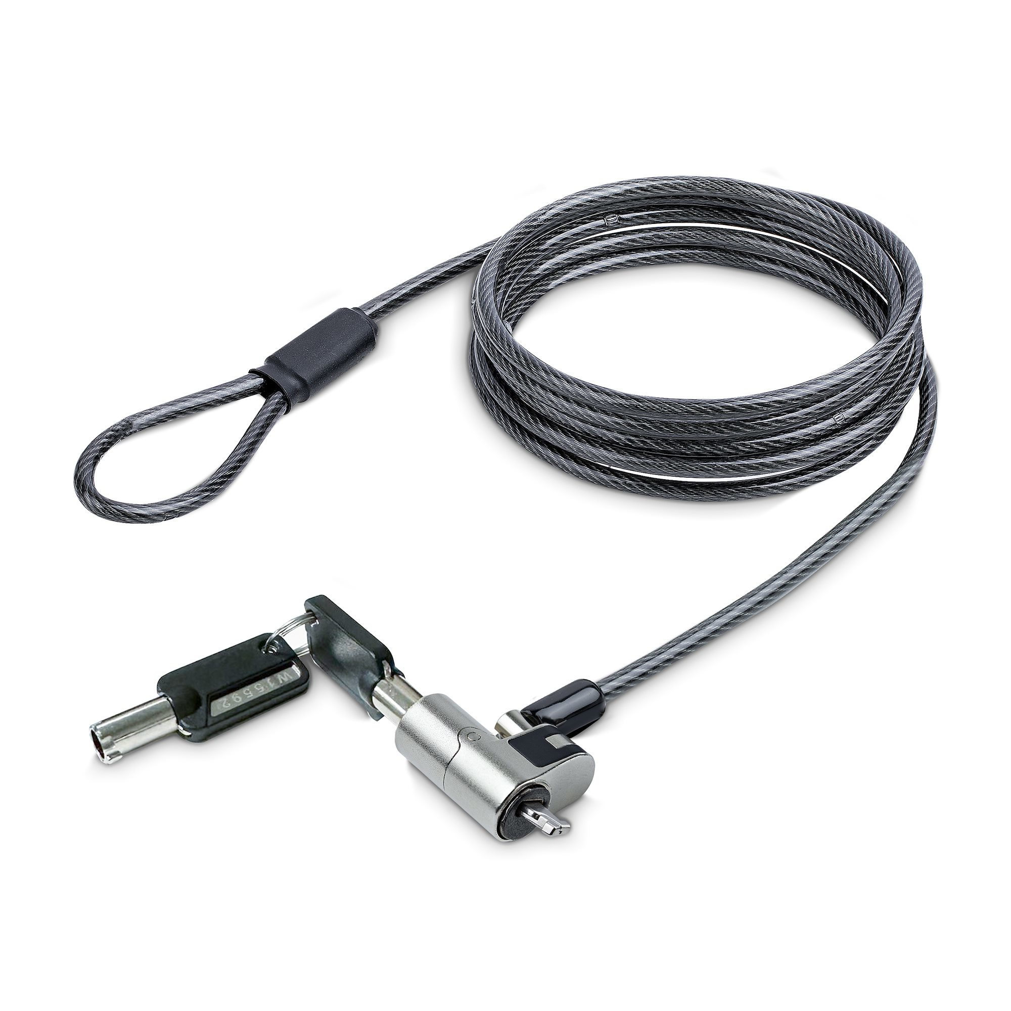 StarTech.com NANOK-LAPTOP-LOCK kabelslot Zwart, Zilver 2 m - Afbeelding 2