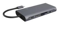 ICY BOX IB-DK4040-CPD Bedraad USB 3.2 Gen 1 (3.1 Gen 1) Type-C Antraciet, Zwart - Afbeelding 10