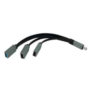 LogiLink UA0315 interface hub USB 3.2 Gen 1 (3.1 Gen 1) Type-C 5000 Mbit/s Zwart, Grijs - Afbeelding 3
