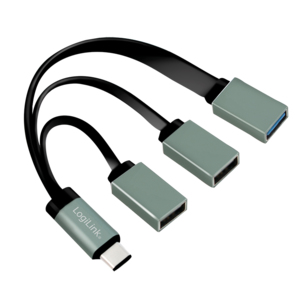 LogiLink UA0315 interface hub USB 3.2 Gen 1 (3.1 Gen 1) Type-C 5000 Mbit/s Zwart, Grijs - Afbeelding 2