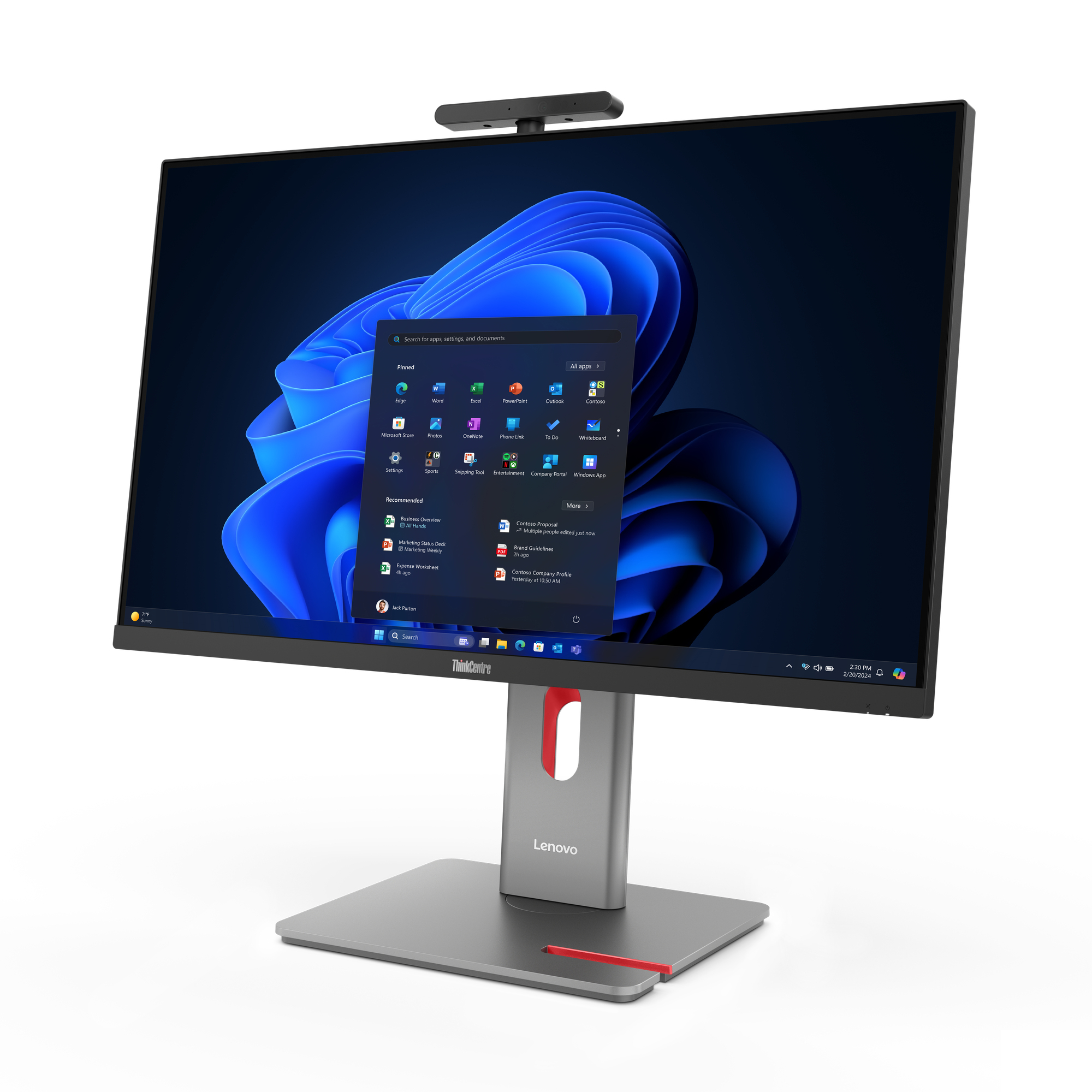 Lenovo ThinkCentre M90a Pro Gen 6 Intel Core Ultra 5 235 68,6 cm (27") 2560 x 1440 Pixels Alles-in-één-pc 16 GB DDR5-SDRAM 512 GB SSD Windows 11 Pro Wi-Fi 6E (802.11ax) Zwart - Afbeelding 3