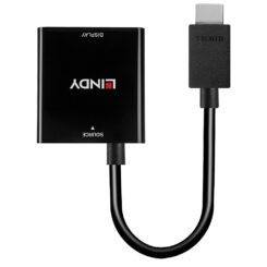 Lindy 38291 video kabel adapter 0,1 m HDMI Type A (Standaard) VGA (D-Sub) Zwart - Afbeelding 3