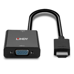Lindy 38291 video kabel adapter 0,1 m HDMI Type A (Standaard) VGA (D-Sub) Zwart - Afbeelding 5