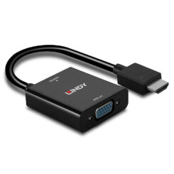 Lindy 38291 video kabel adapter 0,1 m HDMI Type A (Standaard) VGA (D-Sub) Zwart - Afbeelding 4