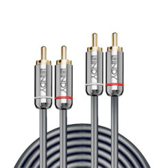 Lindy 35347 audio kabel 3 m 2 x RCA Antraciet - Afbeelding 3