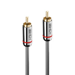 Lindy 35339 audio kabel 1 m RCA Antraciet