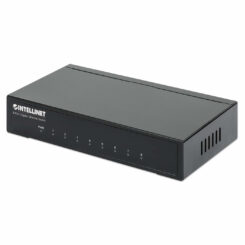 Intellinet 8-poorts Gigabit Ethernet netwerk switch, desktopuitvoering, metalen behuizing, IEEE 802.3az energiezuinig ethernet, 3 jaar garantie