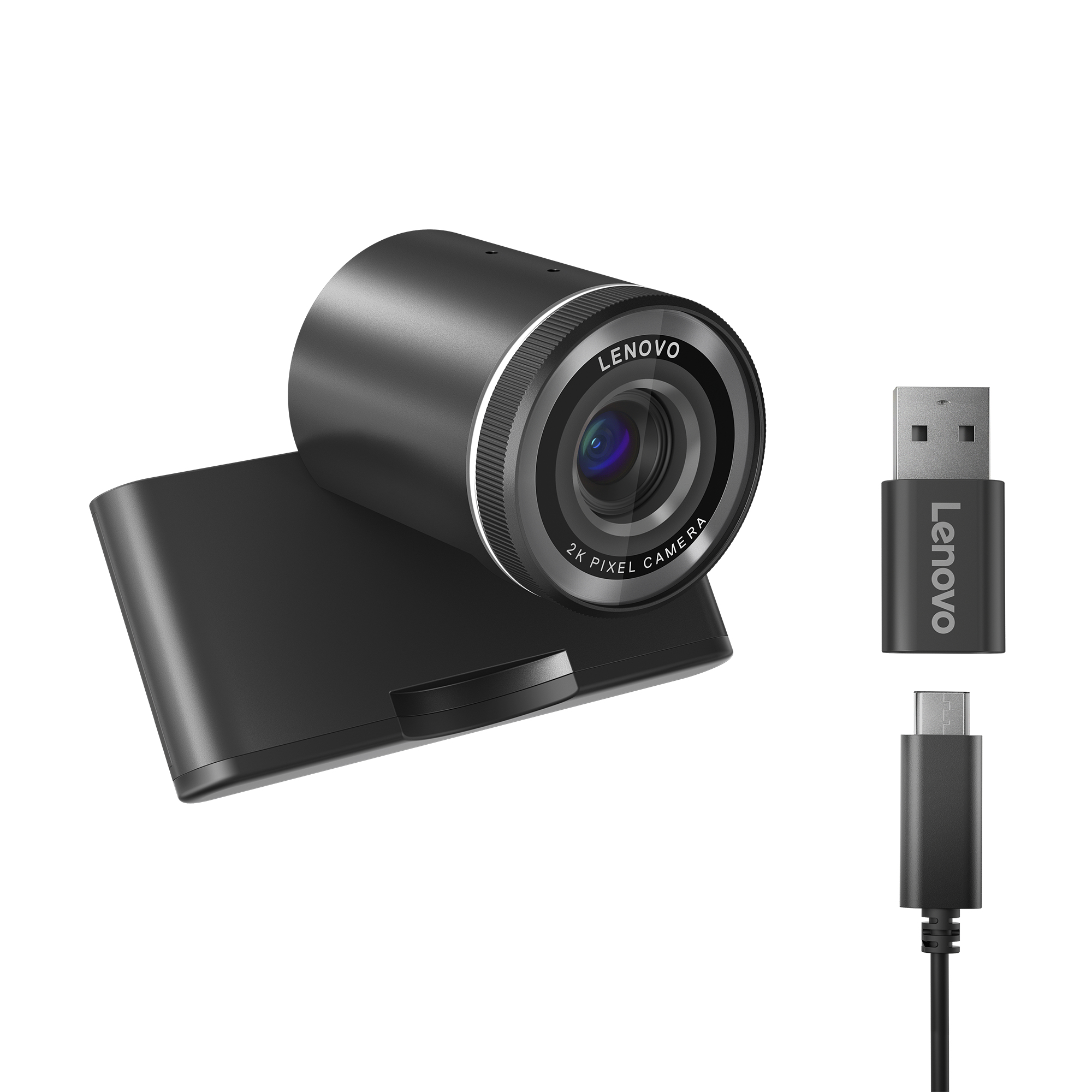 Lenovo 4XC1Q25245 webcam 4 MP 1920 x 1080 Pixels USB-C Zwart - Afbeelding 7