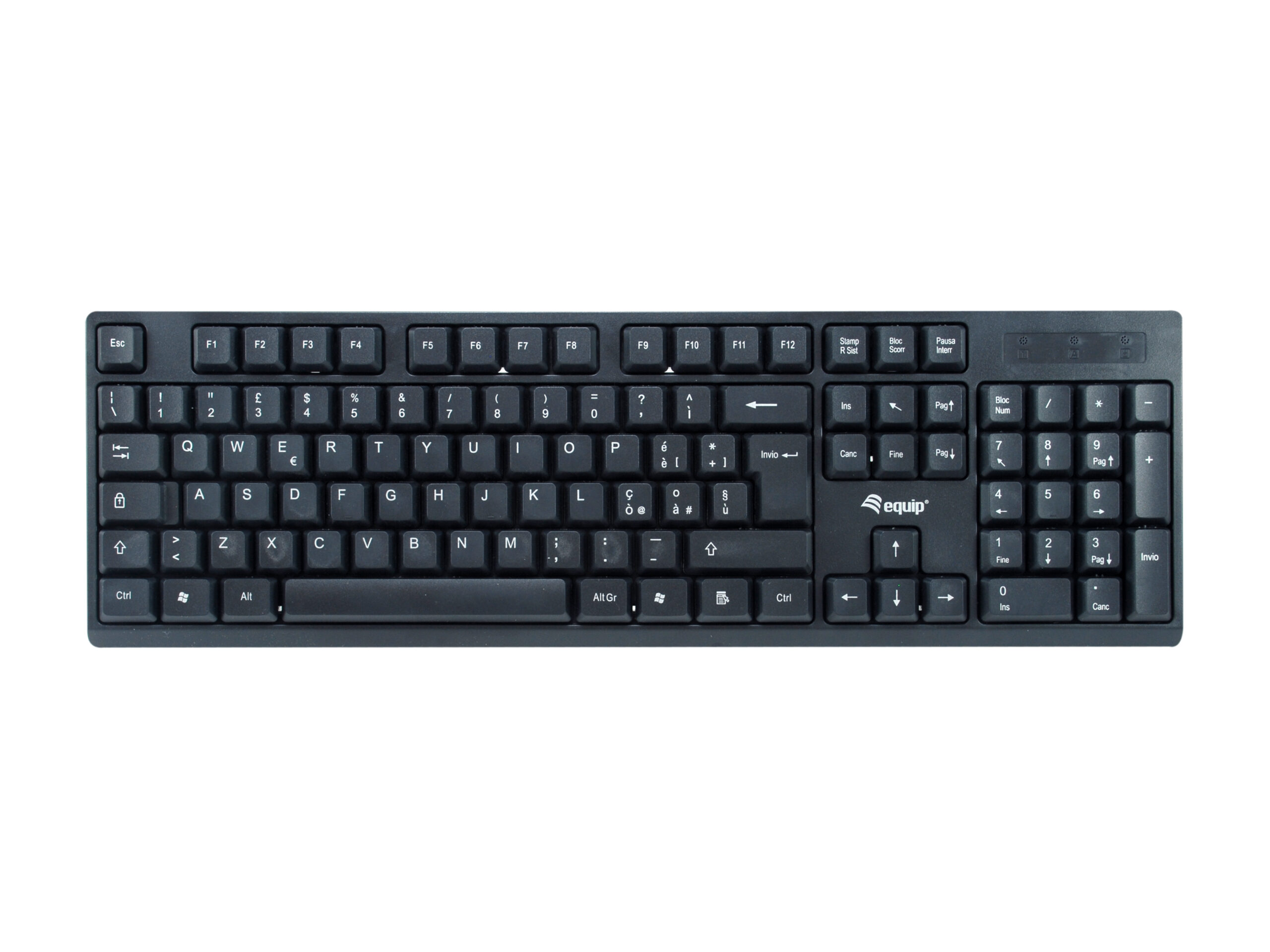 Equip 245223 toetsenbord Inclusief muis Kantoor RF Draadloos QWERTY Italiaans Zwart - Afbeelding 3