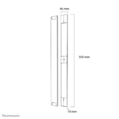 Neomounts NS-CC050SILVER Kabelgoot - voor 1-3 kabels - universeel - Afbeelding 4