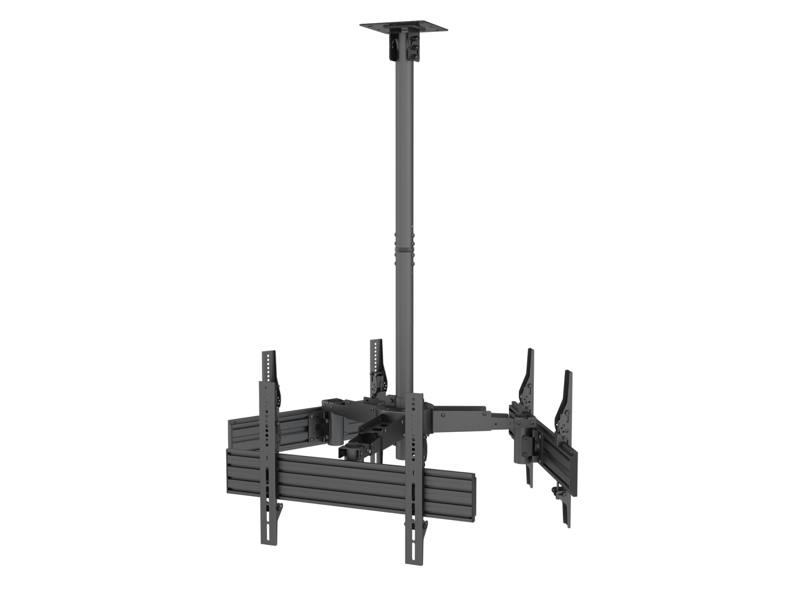 Equip 650371 37“-65” TV Plafondbeugel met drie schermen
