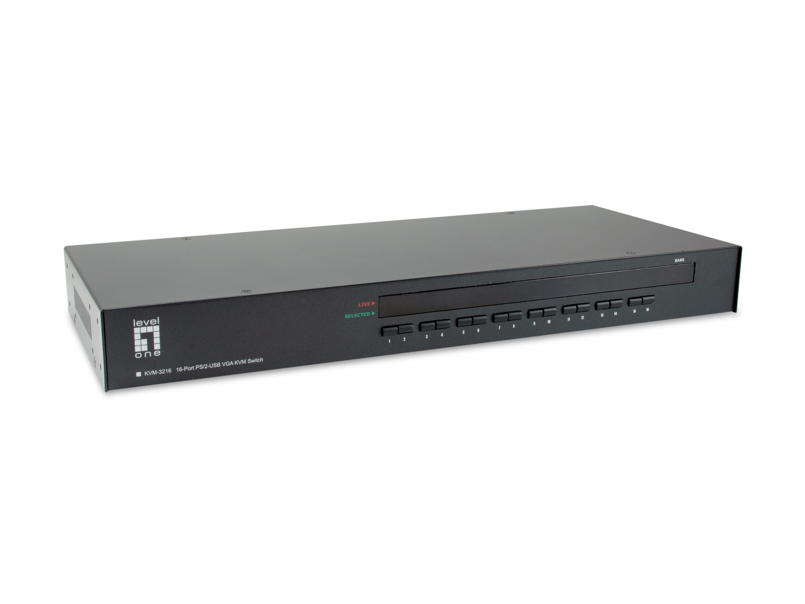 LevelOne KVM-3216 KVM-switch Rack-montage Zwart - Afbeelding 2