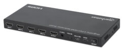 Manhattan HDMI 4K multiviewer/switch met 4 poorten, 4 ingangen naar 1 scherm, 4K@30 Hz, PiP en dual/quad-weergave, knop of afstandsbediening, audio 3,5 mm en Toslink, zwart, 3 jaar garantie - Afbeelding 6