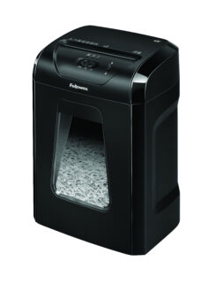 Fellowes Powershred 12C papiervernietiger Kruisversnippering 22,5 cm Zwart - Afbeelding 3