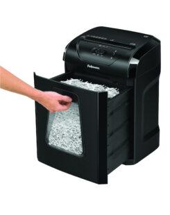 Fellowes Powershred 12C papiervernietiger Kruisversnippering 22,5 cm Zwart - Afbeelding 7
