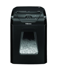 Fellowes Powershred 12C papiervernietiger Kruisversnippering 22,5 cm Zwart - Afbeelding 2