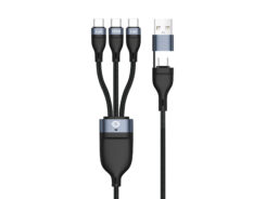 Conceptronic ETTA06B15C USB-kabel USB 2.0 1,5 m USB A/USB C 3 x USB C 0,48 Gbit/s 100 W Zwart - Afbeelding 2