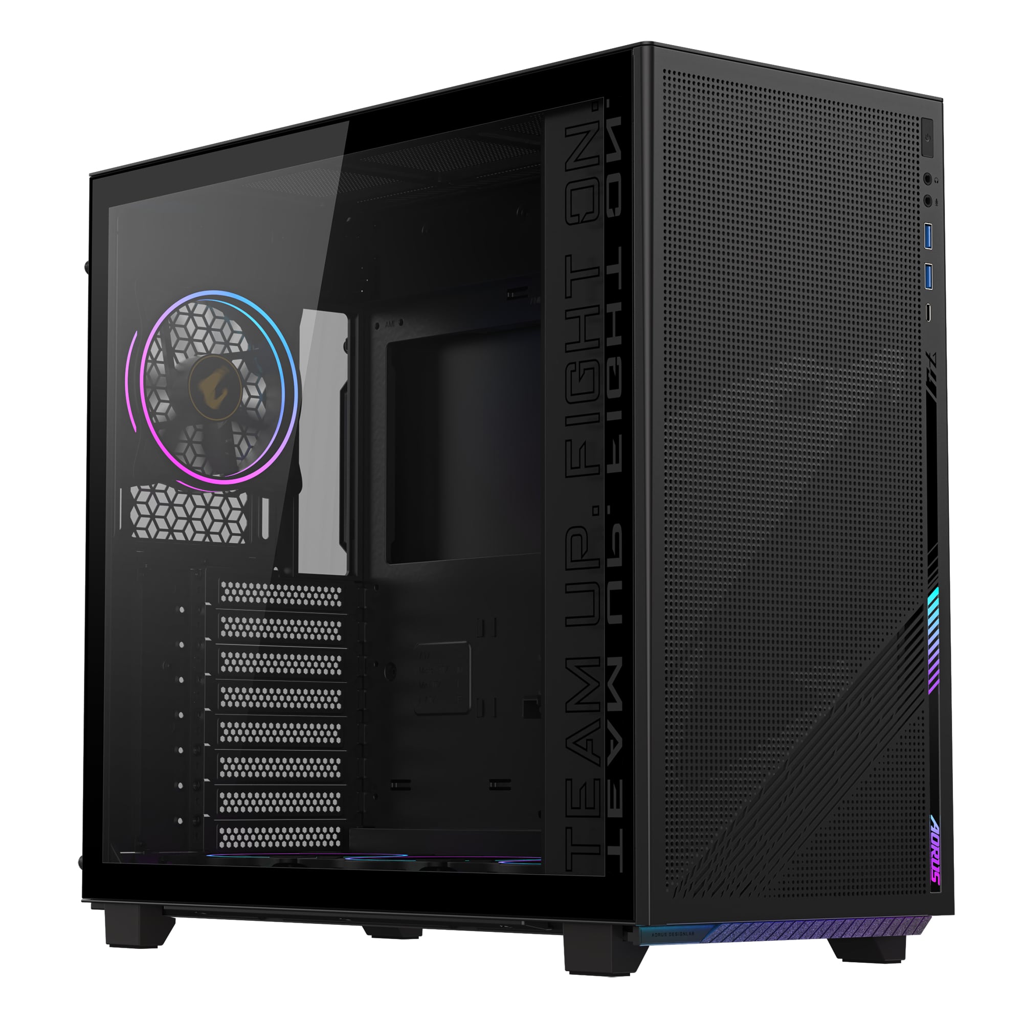 GIGABYTE C400 Midi Tower Zwart - Afbeelding 2