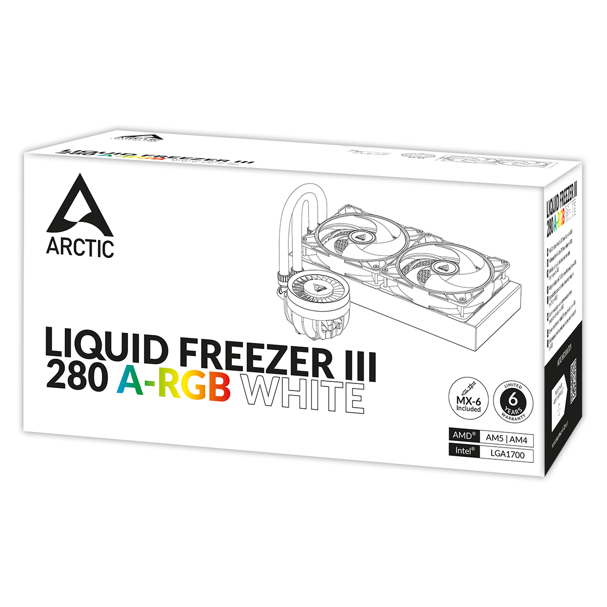 ARCTIC Liquid Freezer III 280 A-RGB Processor Alles-in-één vloeistofkoeler 14 cm Wit 1 stuk(s) - Afbeelding 17