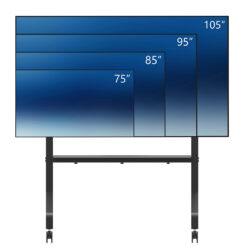 Neomounts FL50-575BL1 TV trolley 65-115" - snelle installatie - TÜV - Afbeelding 4