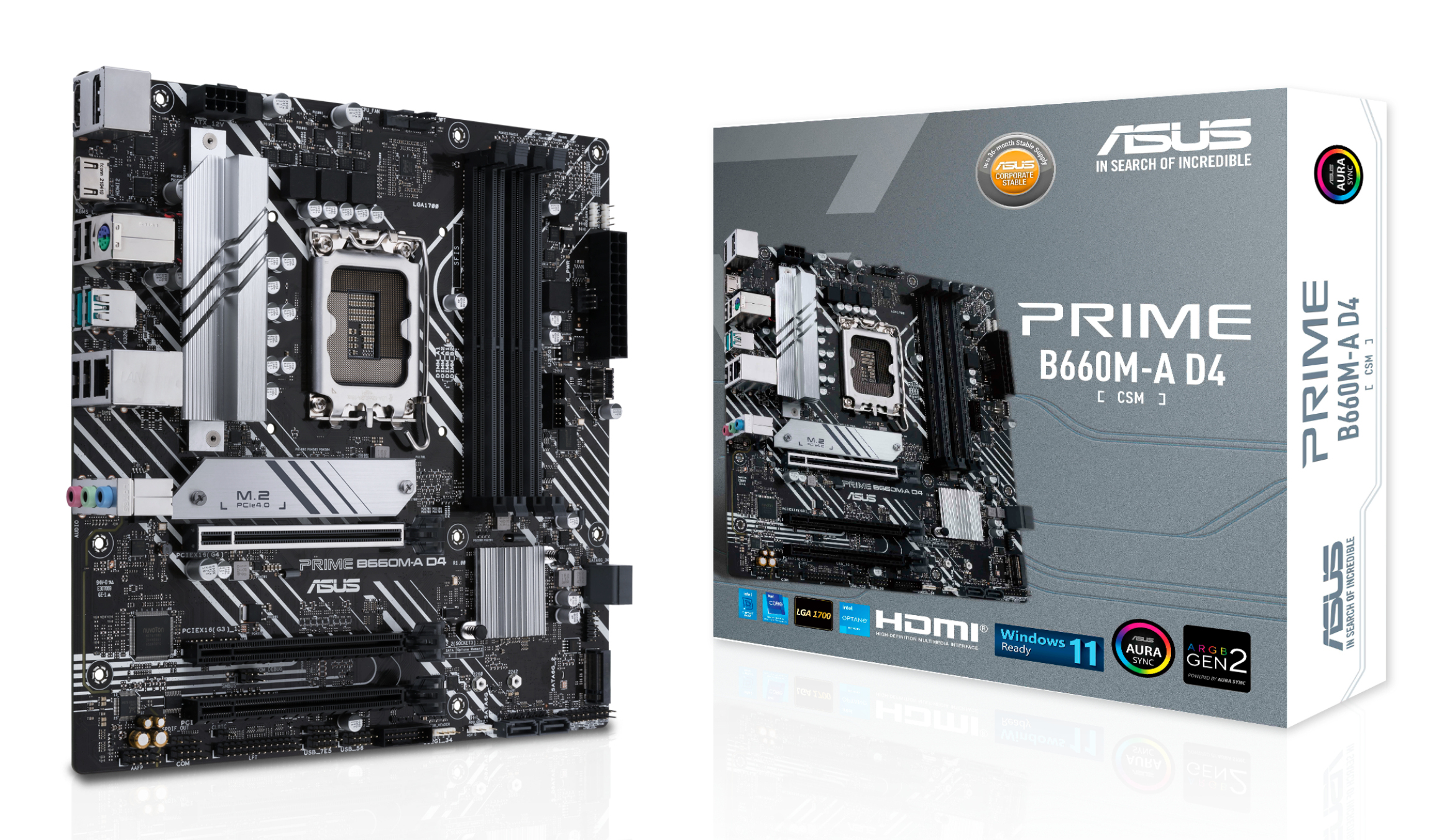 ASUS PRIME B660M-A D4-CSM Intel B660 LGA 1700 micro ATX - Afbeelding 2