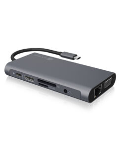 ICY BOX IB-DK4040-CPD Bedraad USB 3.2 Gen 1 (3.1 Gen 1) Type-C Antraciet, Zwart - Afbeelding 7