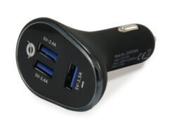 Conceptronic CARDEN06B oplader voor mobiele apparatuur Universeel Zwart Sigarettenaansteker Auto