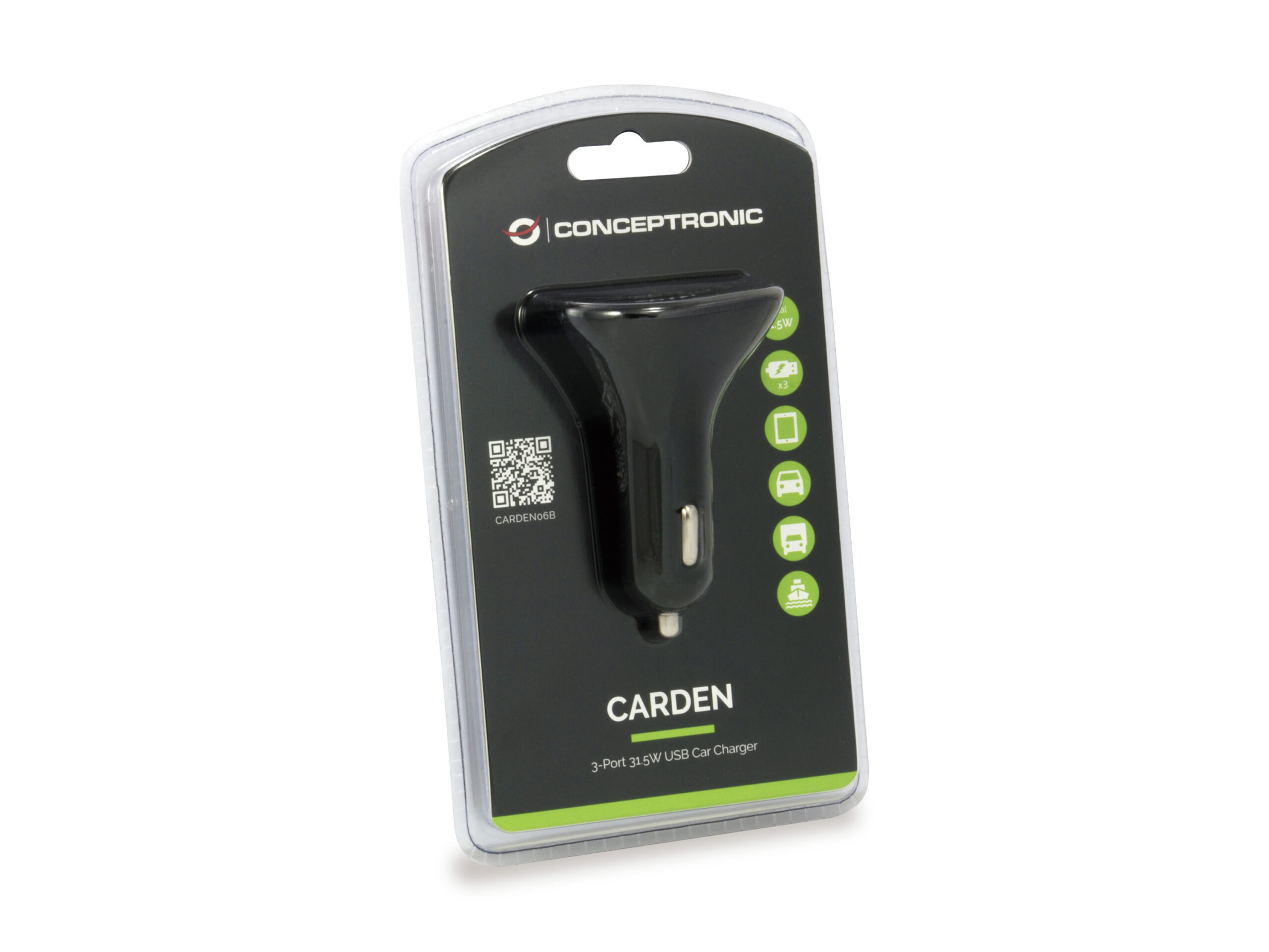Conceptronic CARDEN06B oplader voor mobiele apparatuur Universeel Zwart Sigarettenaansteker Auto - Afbeelding 5