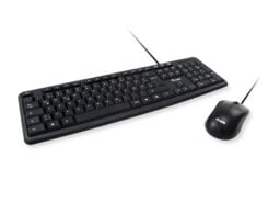 Equip 245202 toetsenbord Inclusief muis Kantoor USB QWERTY Portugees Zwart