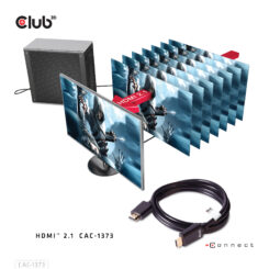 CLUB3D Ultra High Speed HDMI™2.1 gecertificeerde kabel 4K120Hz, 8K60Hz 48Gbps M/V 3 meter - Afbeelding 6