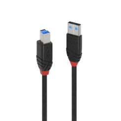 Lindy 43227 USB-kabel USB 3.2 Gen 1 (3.1 Gen 1) 10 m USB A USB B 5 Gbit/s Zwart
