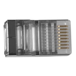 ACT RJ45 (8P/8C) afgeschermde modulaire connector voor ronde kabel met soepele aders - Afbeelding 3