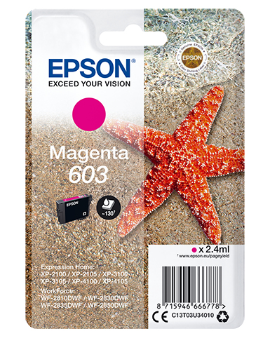 Epson Singlepack Magenta 603 Ink - Afbeelding 2