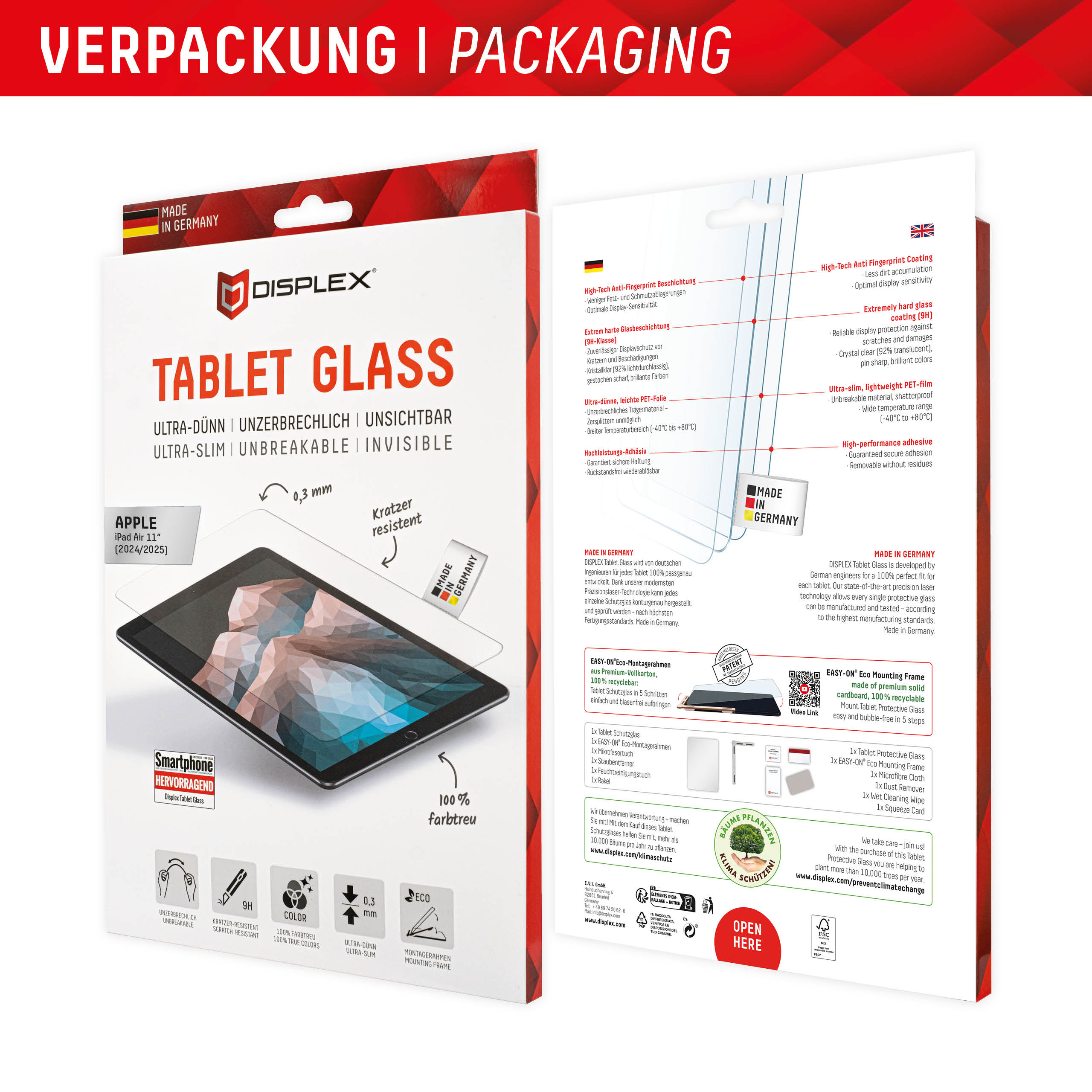 Displex 01962 schermbeschermer voor tablets Doorzichtige schermbeschermer Apple 1 stuk(s) - Afbeelding 7