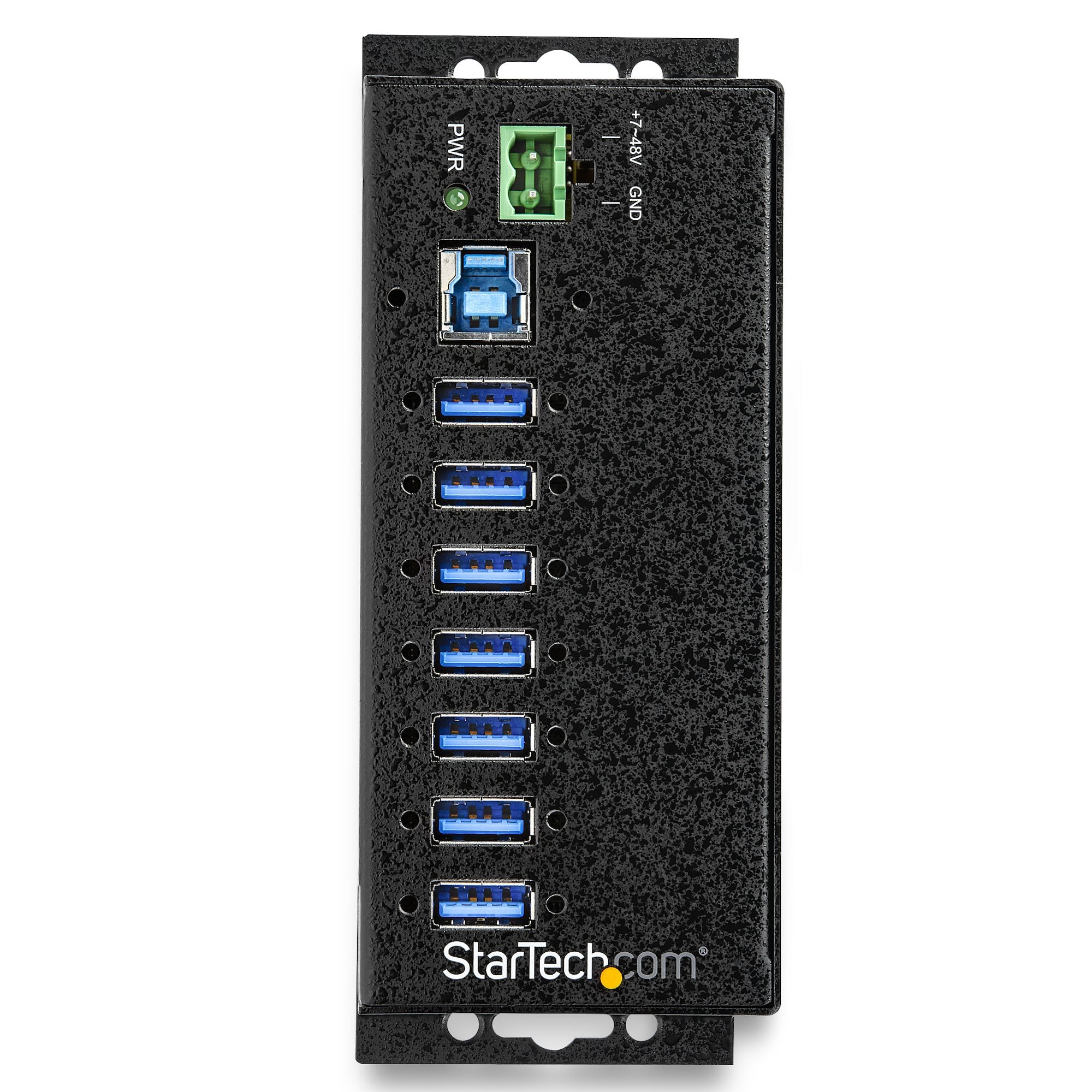 StarTech.com 7-Port USB 3.0 Hub met Power Adapter - Metalen Industriële USB-A Hub met ESD & 350W Overspanningsbeveiliging - Din Rail/Wand/Bureau Monteerbaar - High Speed USB 3.2 Gen 1 (5Gbps) Hub - Afbeelding 4