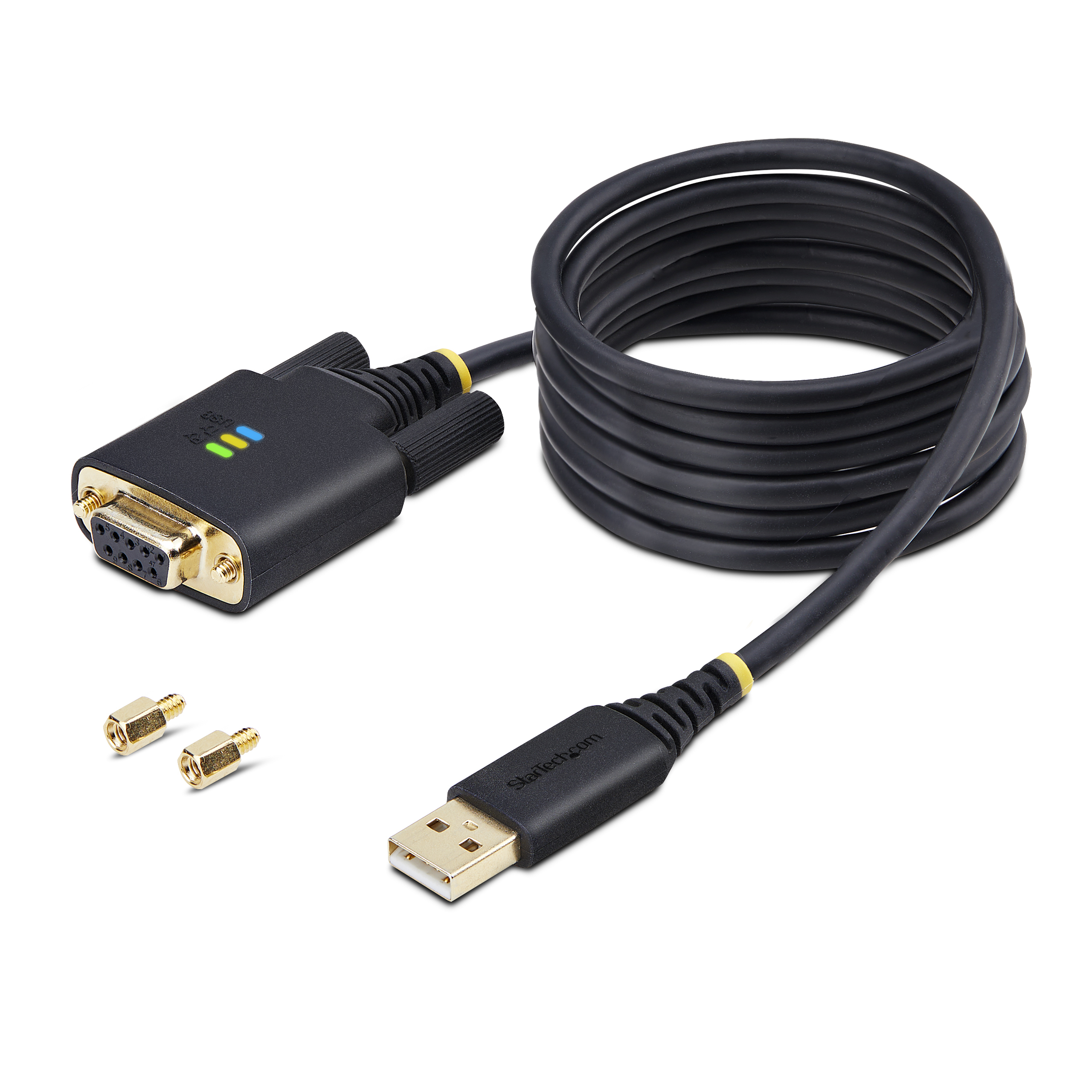 StarTech.com 2m USB naar Null Modem Adapter/Converter Kabel, COM Retention, FTDI, USB-A naar DB9 RS232, Verwisselbare DB9 Schroeven/Moeren, ESD Besherming, Windows/macOS/Linux - Afbeelding 10